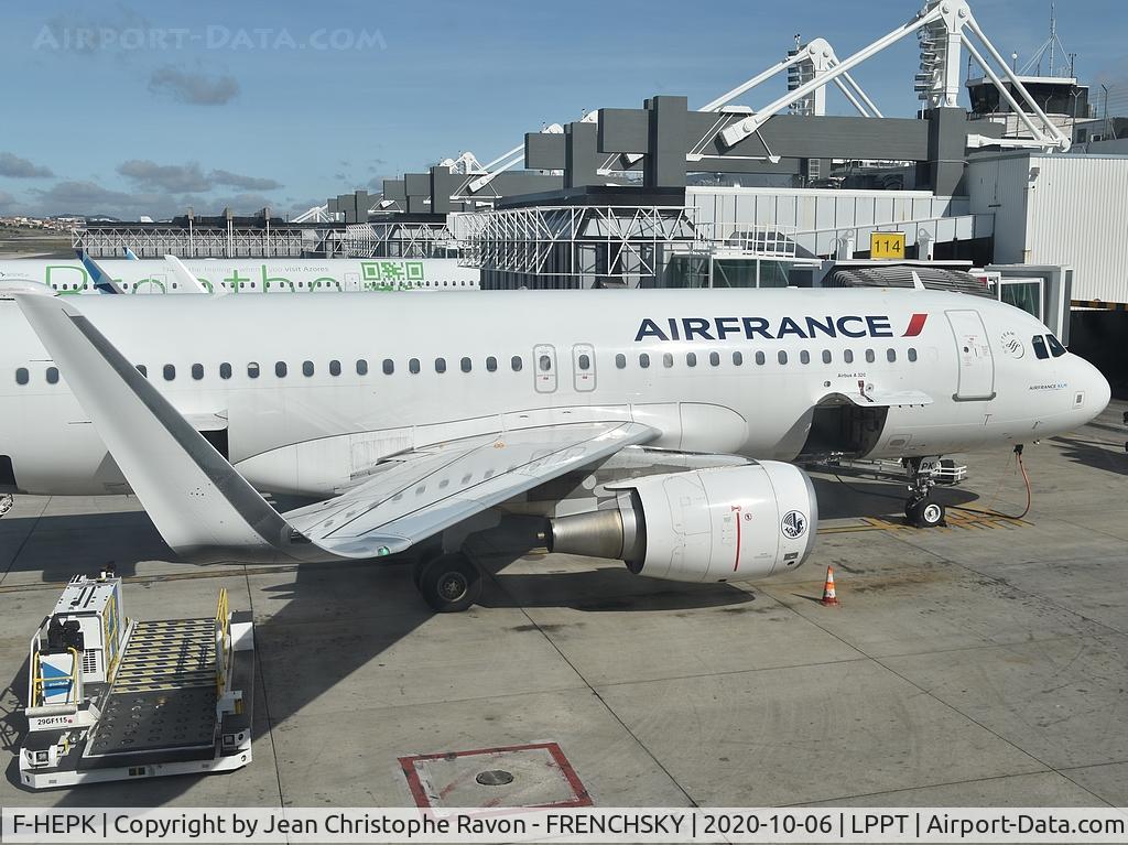 F-HEPK, 2018 Airbus A320-214 C/N 8127, Paris (CDG) to Lisbon (LIS), flight AF1024