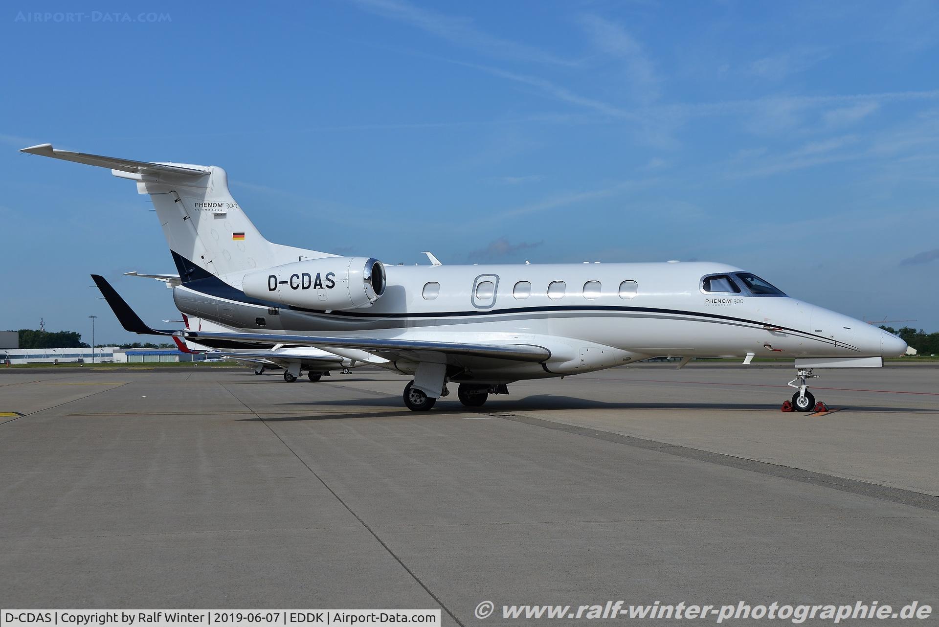 D-CDAS, 2015 Embraer EMB-505 Phenom 300 C/N 50500317, Embraer Phenom 300 EMB-505 - DAS Private Jets - 50500317 - D-CDAS - 07.06.2019 - CGN