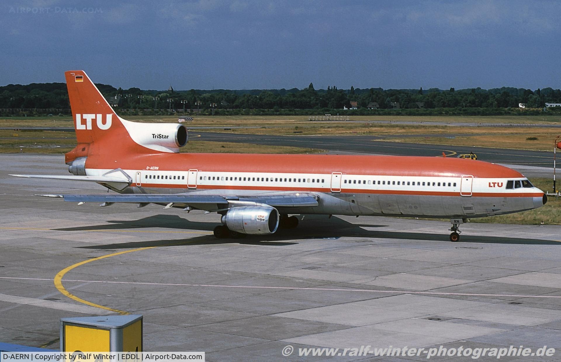 D-AERN, 1978 Lockheed L-1011-385-1-15 TriStar 200 C/N 193A-1158, Lockheed L-1011-200 Tristar - LTU International - 193A-1158 - D-AERN - 1997 - DUS