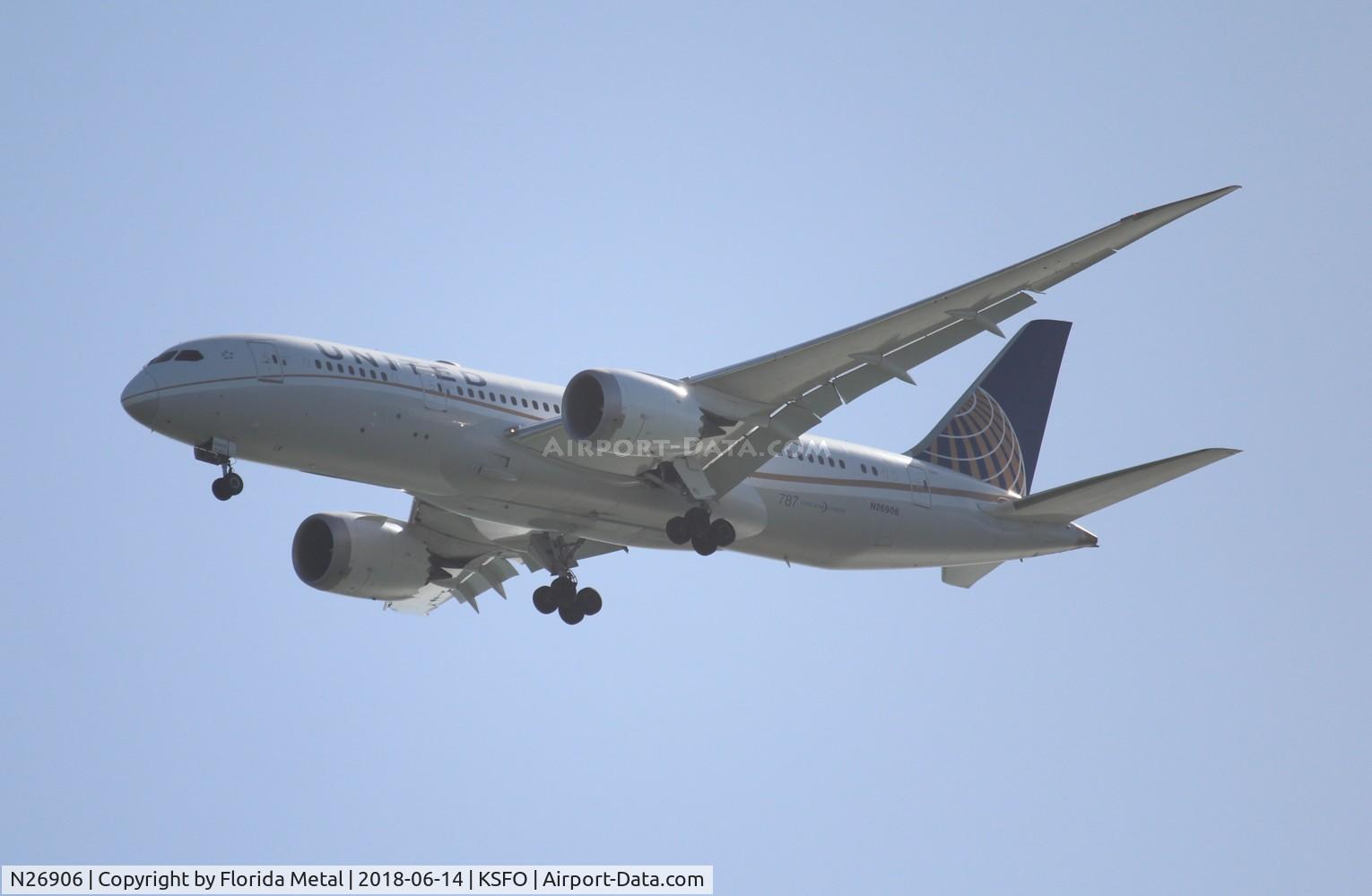 N26906, 2012 Boeing 787-8 Dreamliner C/N 34829, United 787-8