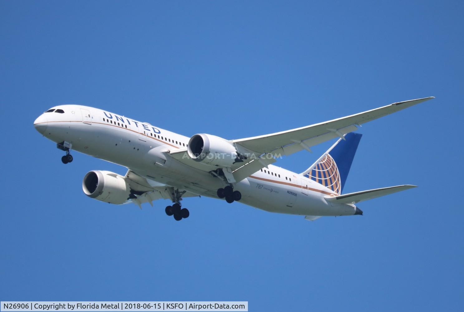 N26906, 2012 Boeing 787-8 Dreamliner C/N 34829, United 787-8