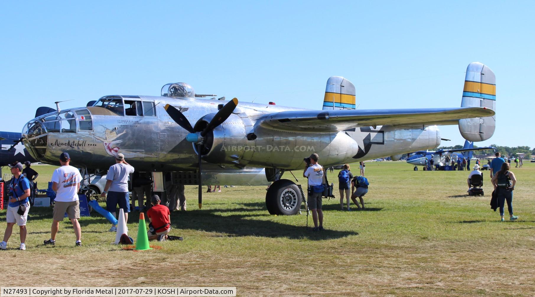 N27493, 1944 North American TB-25K Mitchell C/N 44-29869/108-33144, Miss Mitchell