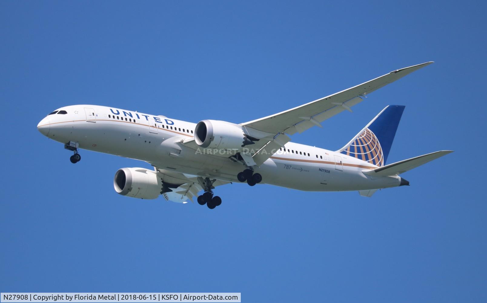 N27908, 2013 Boeing 787-8 Dreamliner C/N 36400, United 787-8