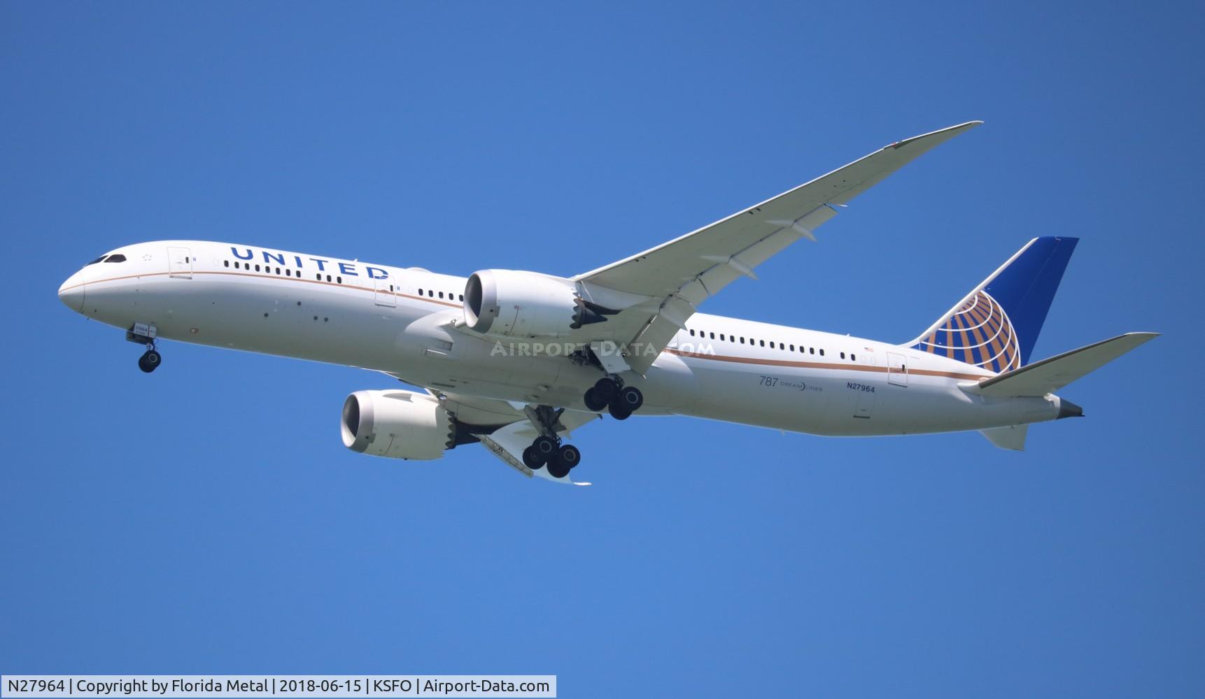 N27964, 2016 Boeing 787-9 Dreamliner C/N 37813, United 787-9