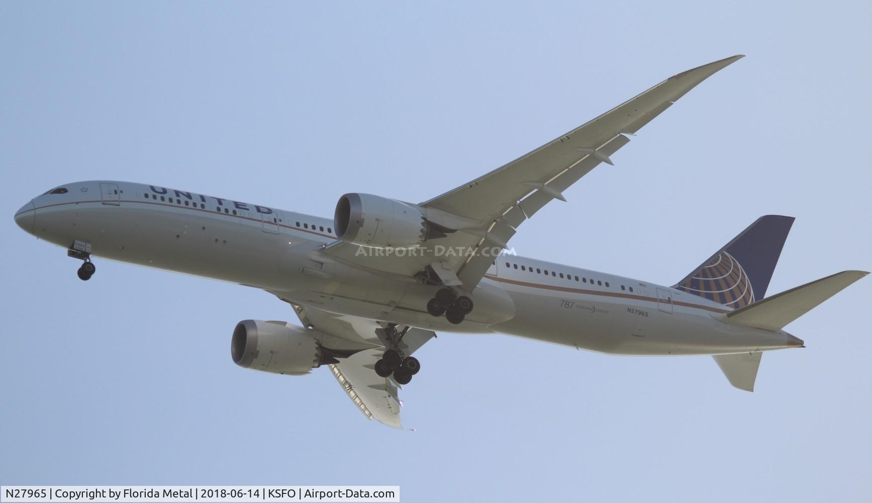 N27965, 2016 Boeing 787-9 Dreamliner C/N 37815, United 787-9