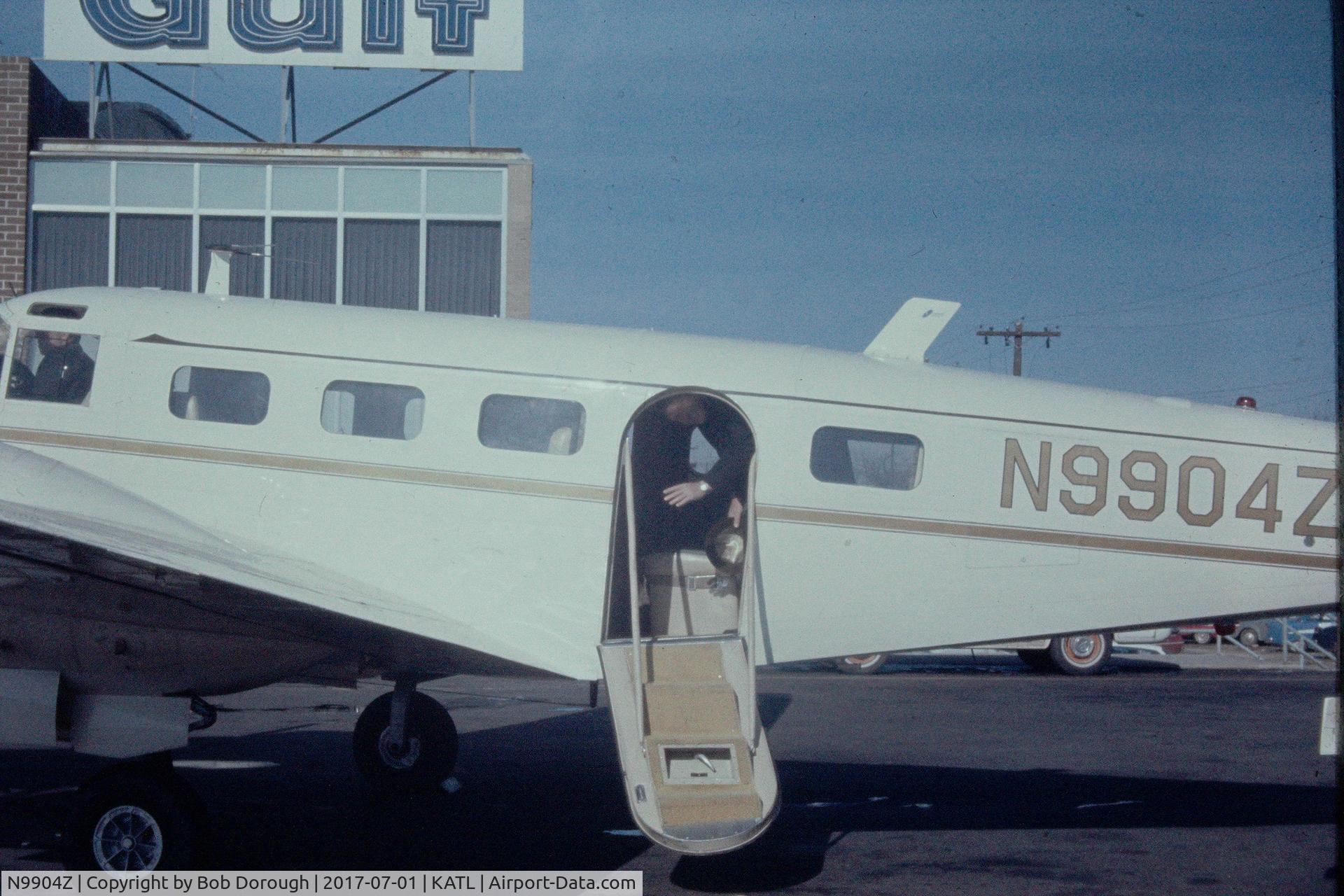 N9904Z, 1951 Beech C-45H Expeditor C/N AF-008, I believe this was in Atlanta GA. My father, Jim Dorough in the door.