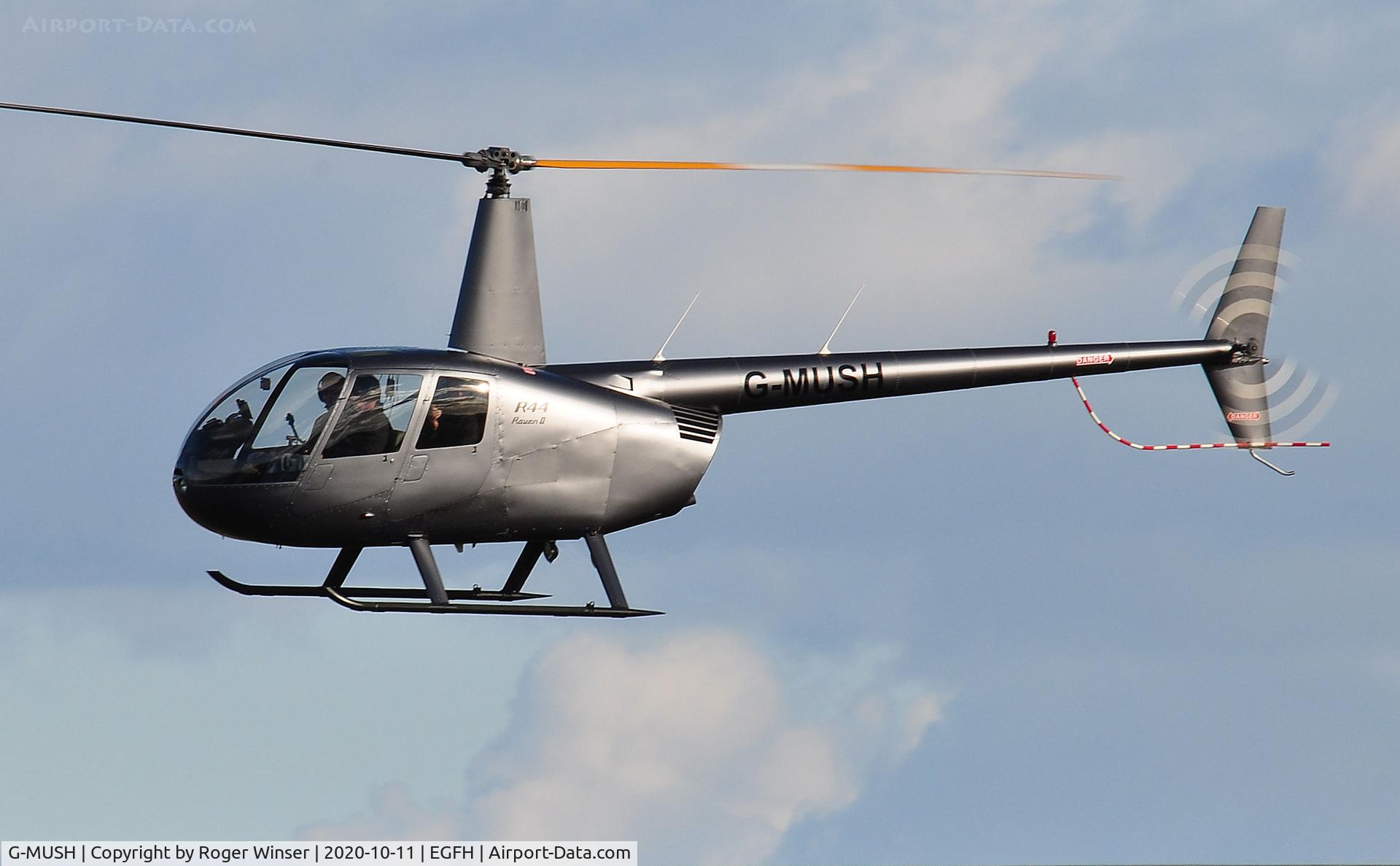 G-MUSH, 2004 Robinson R44 II C/N 10278, Resident helicopter.