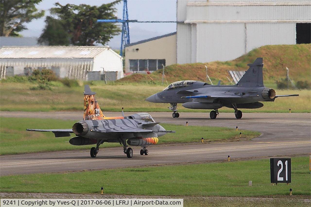 9241, Saab JAS-39C Gripen C/N 39241, Saab JAS-39C Gripen, Taxiing to flight line, Landivisiau Naval Air Base (LFRJ) Tiger Meet 2017