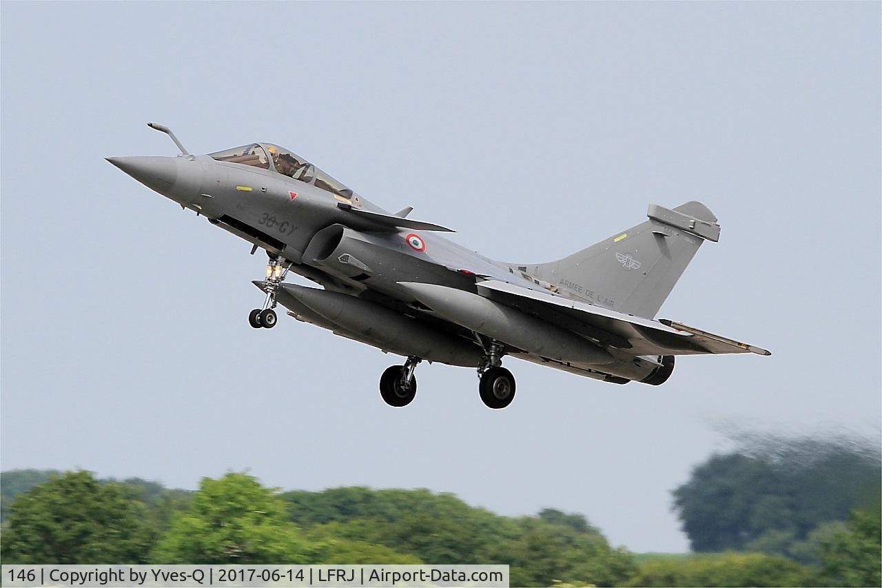 146, Dassault Rafale C C/N 146, Dassault Rafale C, Take off rwy 26, Landivisiau Naval Air Base (LFRJ) Tiger Meet 2017
