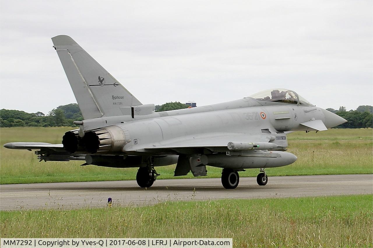 MM7292, Eurofighter EF-2000 Typhoon S C/N IS024, Eurofighter EF-2000 Typhoon S, Taxiing to flight line, Landivisiau Naval Air Base (LFRJ) Tiger Meet 2017