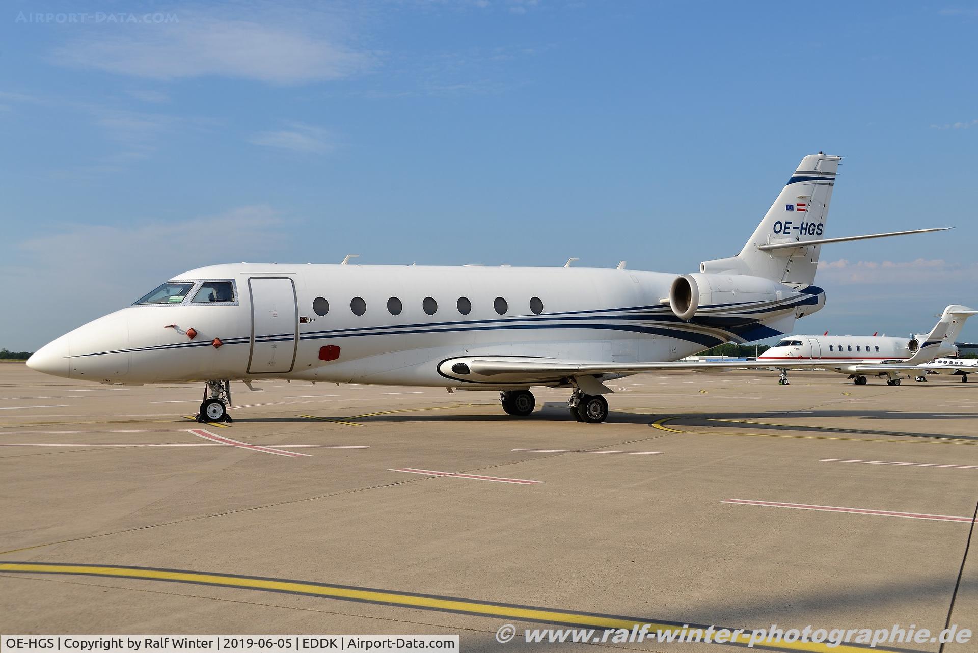 OE-HGS, 2009 Israel Aerospace Industries Gulfstream 200 C/N 206, Gulfstream Aerospace G200 - MJet - 206 - OE-HGS - 05.06.2019 - CGN