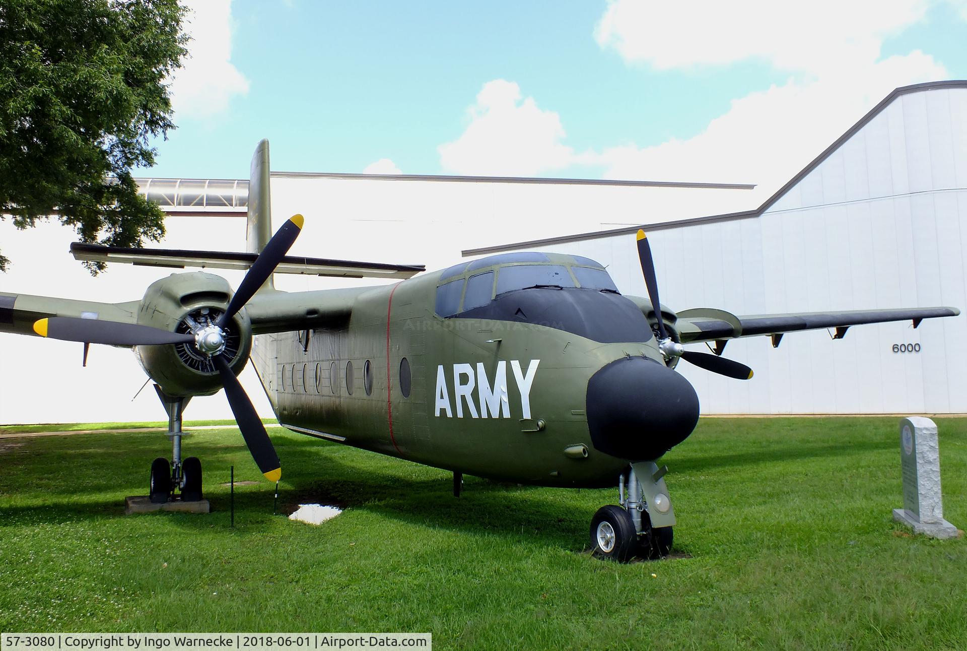 57-3080, 1957 De Havilland Canada YC-7A Caribou (YAC-1) C/N 4, De Havilland Canada YC-7A (DHC-4) Caribou at the US Army Aviation Museum, Ft. Rucker AL