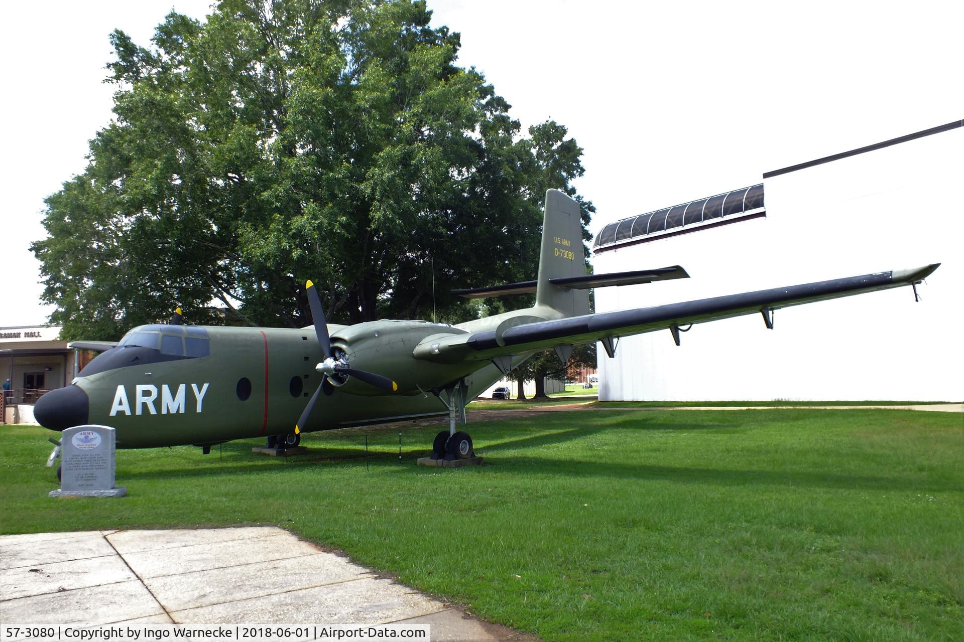57-3080, 1957 De Havilland Canada YC-7A Caribou (YAC-1) C/N 4, De Havilland Canada YC-7A (DHC-4) Caribou at the US Army Aviation Museum, Ft. Rucker AL