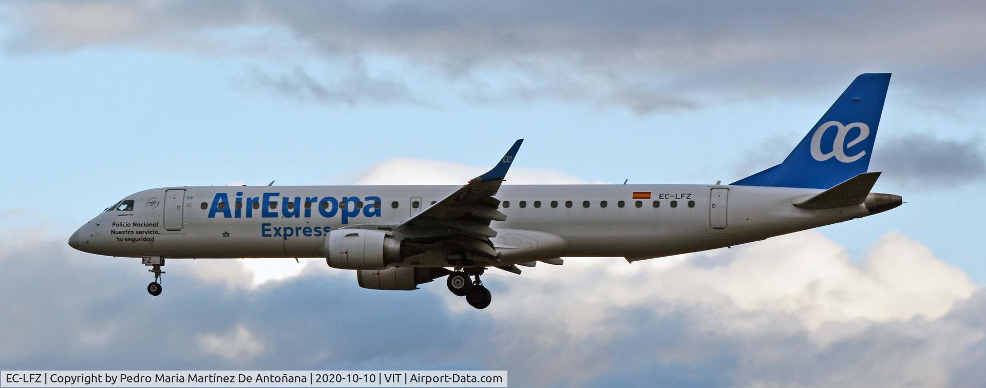 EC-LFZ, 2010 Embraer 195LR (ERJ-190-200LR) C/N 19000357, Aeropuerto de Foronda - Vitoria-Gasteiz - Euskadi - España