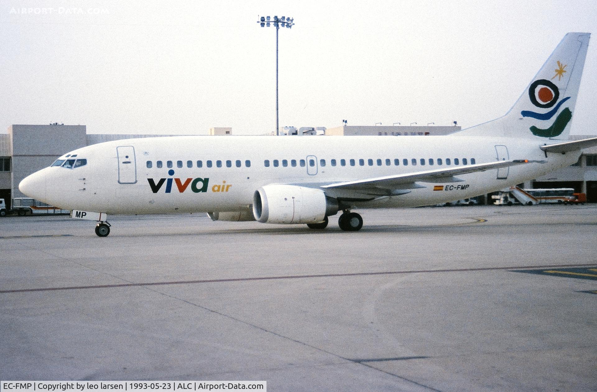 EC-FMP, 1992 Boeing 737-33A C/N 25743, Alicante 23.5.1993