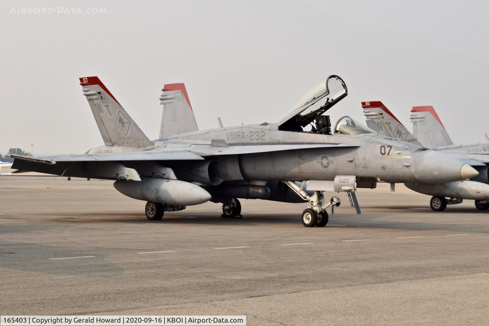 165403, McDonnell Douglas F/A-18C Hornet C/N 1428/C460, (WT-07). VMFA-232 