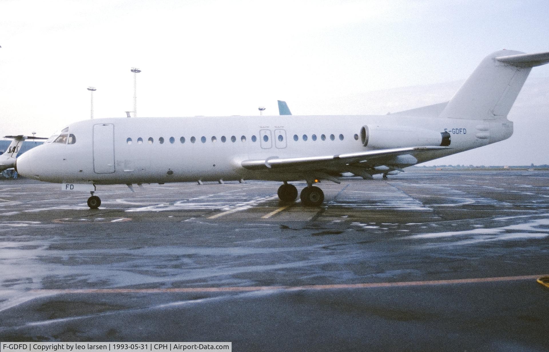F-GDFD, 1979 Fokker F-28-4000 Fellowship C/N 11135, Copenhagen 31.5.1993
