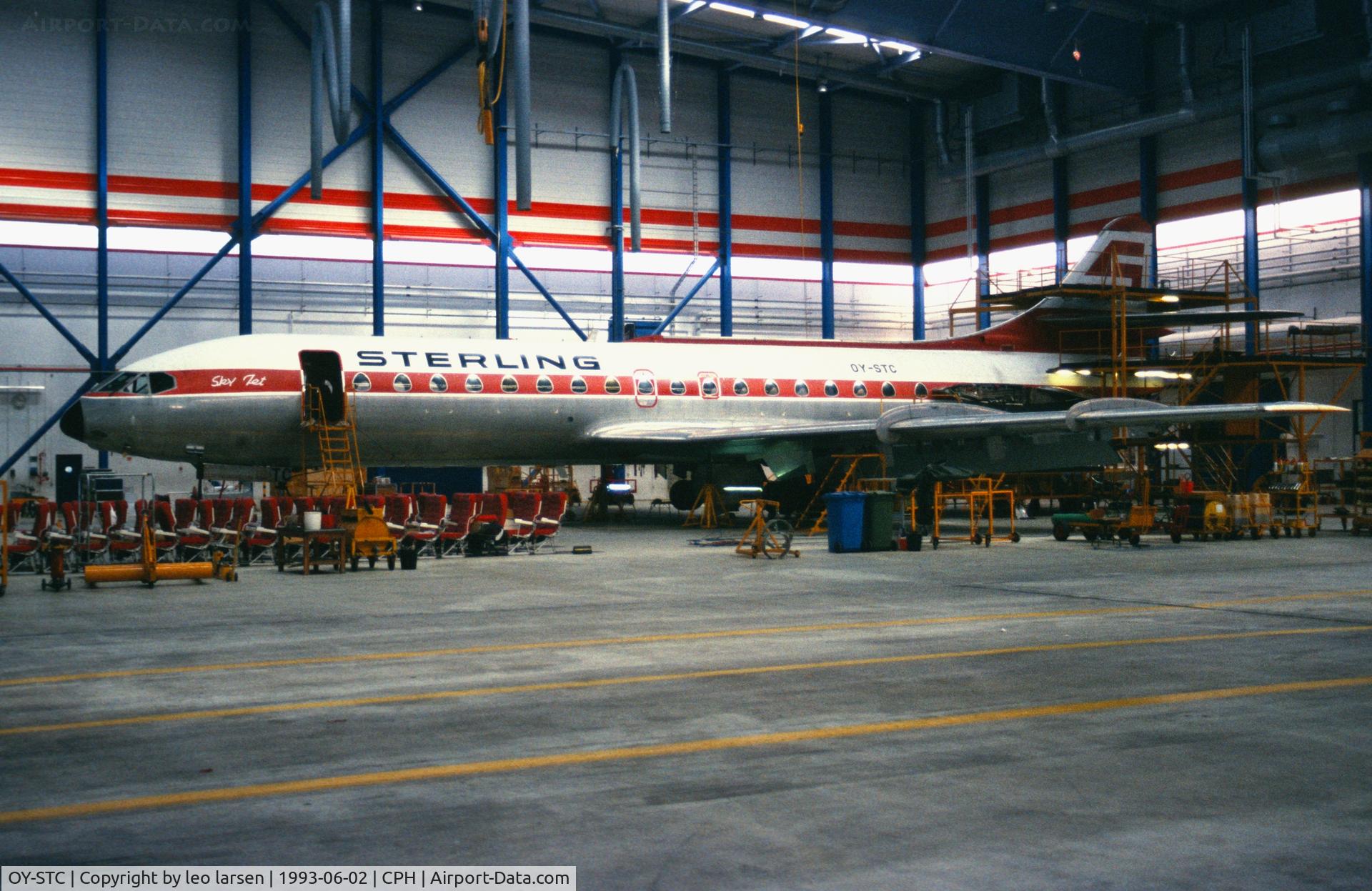OY-STC, 1966 Sud Aviation SE-210 Caravelle 10B3 Super B C/N 212, Copenhagen 2.6.1993 in HG 243