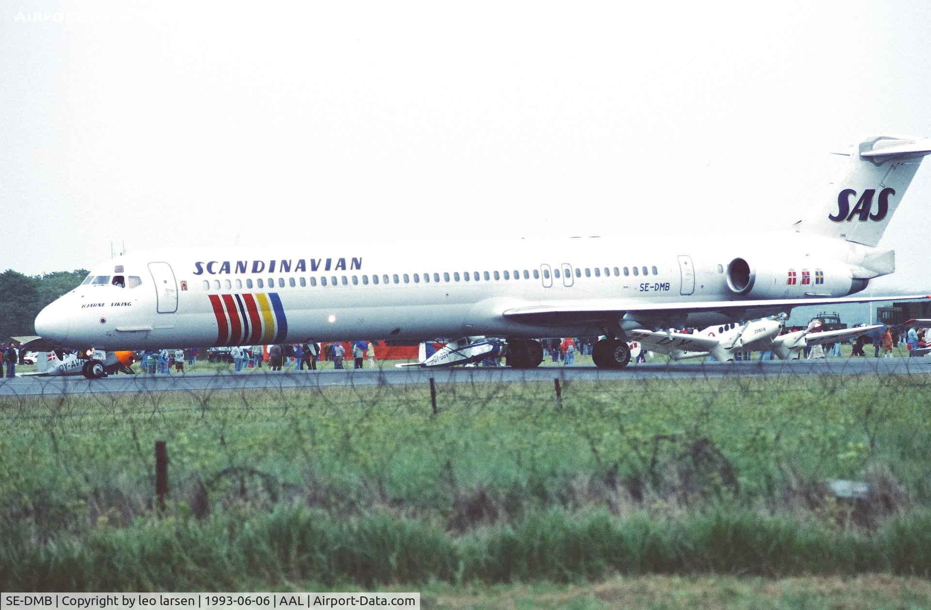 SE-DMB, 1991 McDonnell Douglas MD-81 (DC-9-81) C/N 53314, Aalborg 6.6.1993