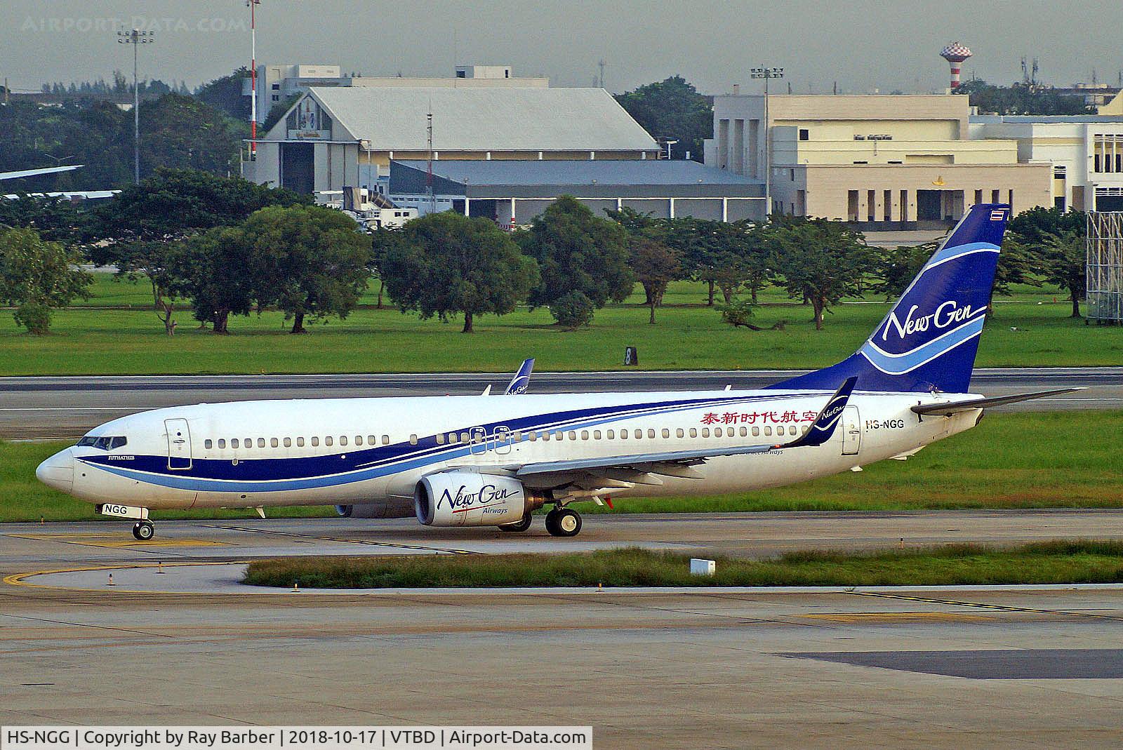 HS-NGG, 2002 Boeing 737-8Q8 C/N 30645, HS NGG   Boeing 737-8Q8 [30645] (New Gen Airways) Bangkok Don Muang Int'l Airport~HS 17/10/2018