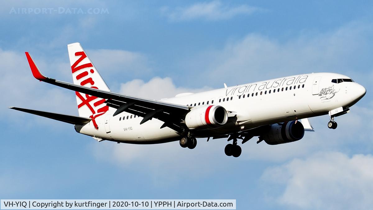 VH-YIQ, 2012 Boeing 737-8FE C/N 38715, Boeing 737-8FE cn 38715 ln 4156. Virgin Australia VH-YIQ rwy 21YPPH 10/10/2020.