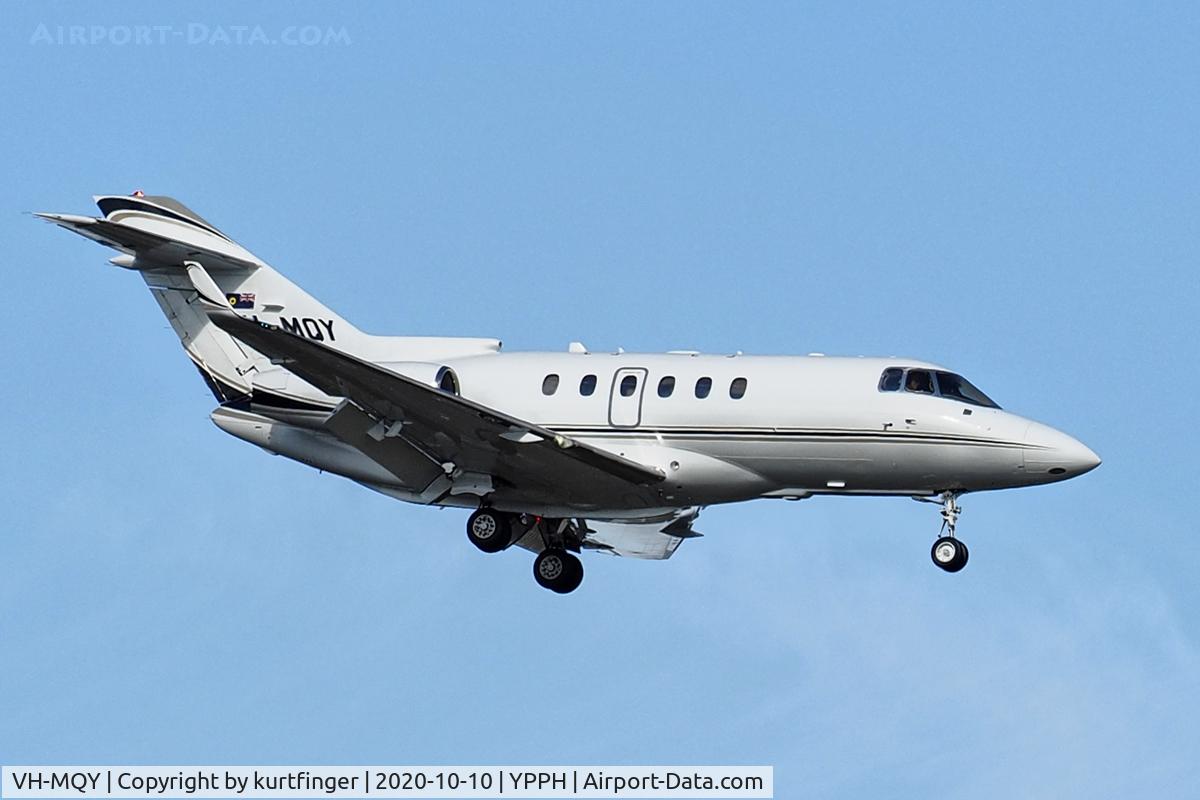 VH-MQY, 2006 Raytheon Hawker 850XP C/N 258807, Hawker  125-850XP sn258867. Dep of WA YPPH 10/10/2020.