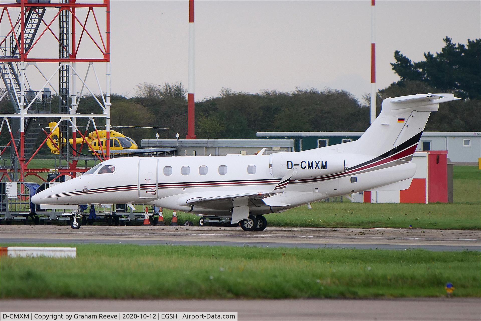 D-CMXM, 2020 Embraer EMB-505 Phenom 300 C/N 50500561, Parked at Norwich.