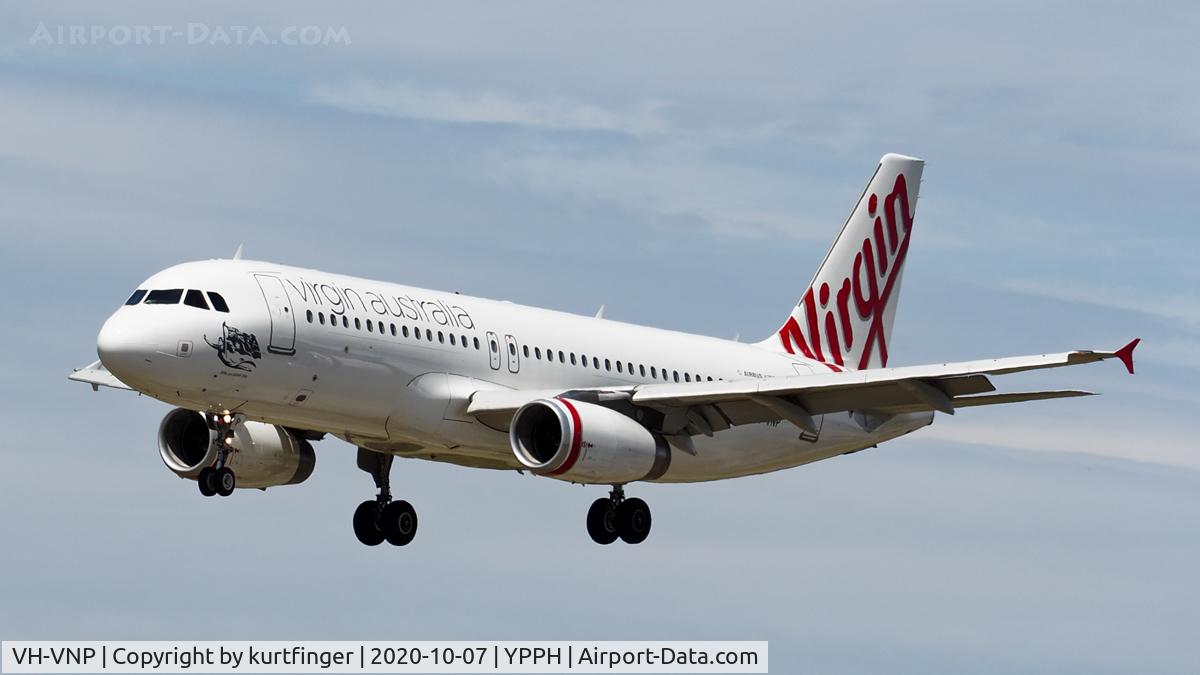 VH-VNP, 2006 Airbus A320-232 C/N 2952, A330-232 cn2952 Virgin Regional VH-VNP name Little Parakeet Bay TPPH 07102020