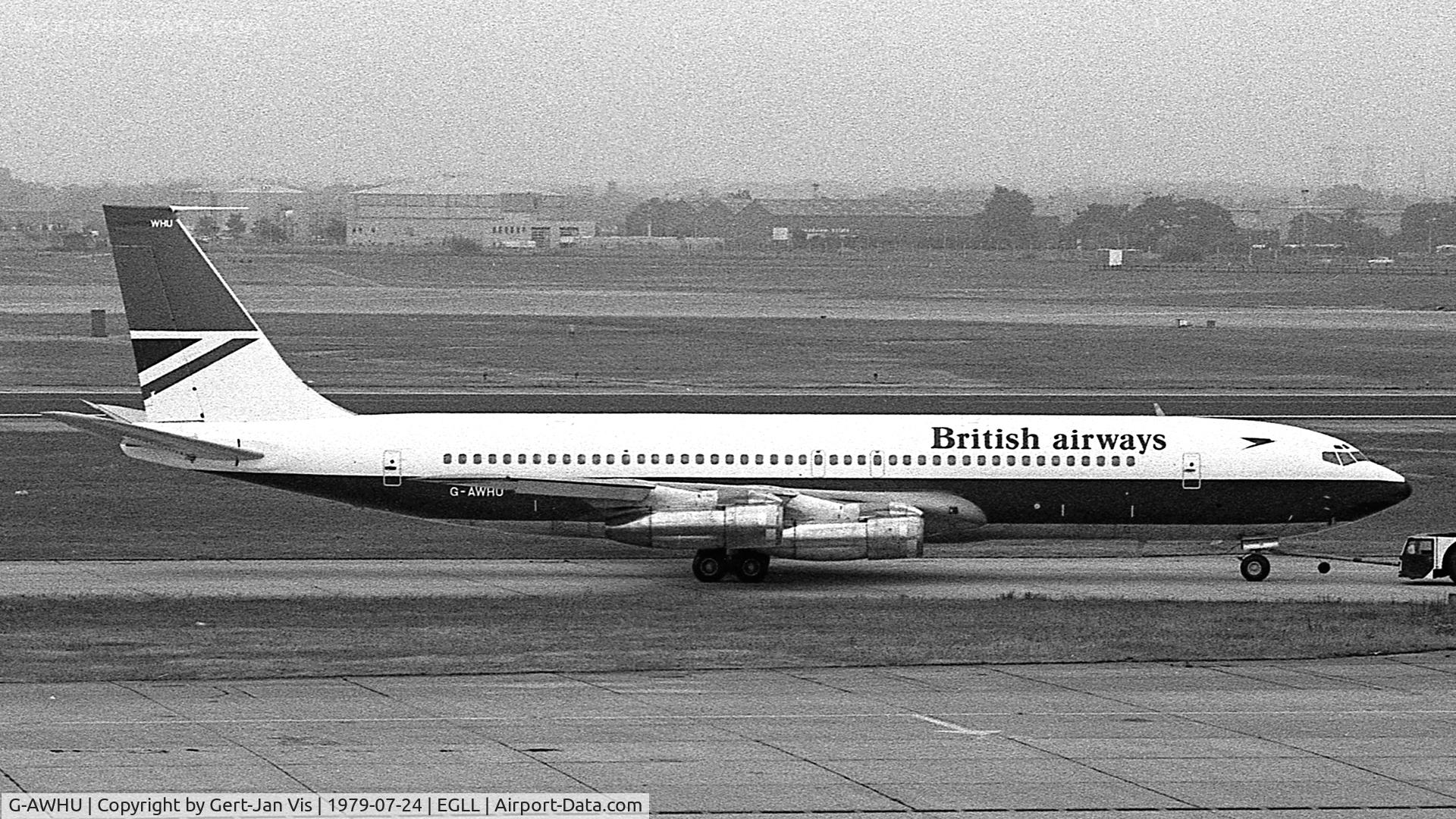 G-AWHU, 1968 Boeing 707-379C C/N 19821, Taken from the Queens Building