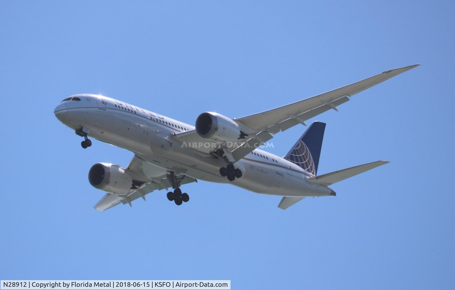 N28912, 2014 Boeing 787-8 Dreamliner C/N 34828, United 787-8