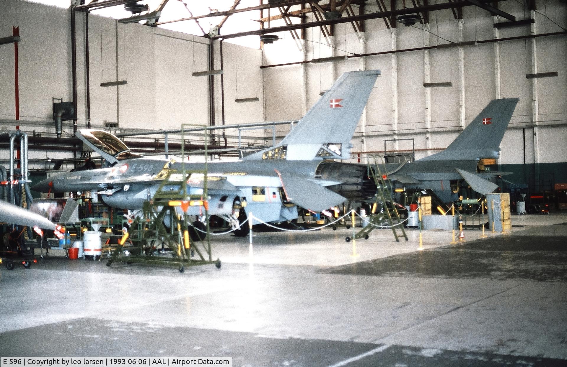 E-596, 1982 SABCA F-16AM Fighting Falcon C/N 6F-31, Aalborg 6.6.1993
