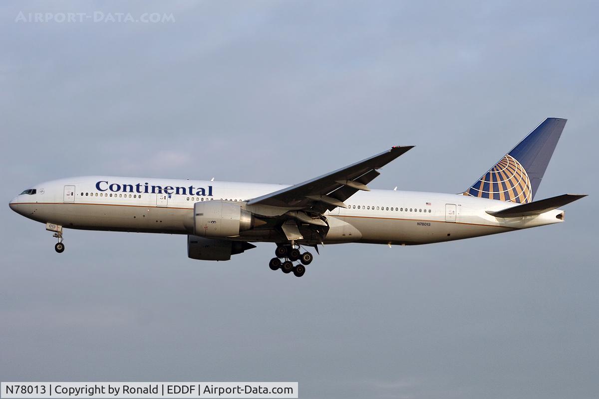 N78013, 1999 Boeing 777-224 C/N 29861, at fra