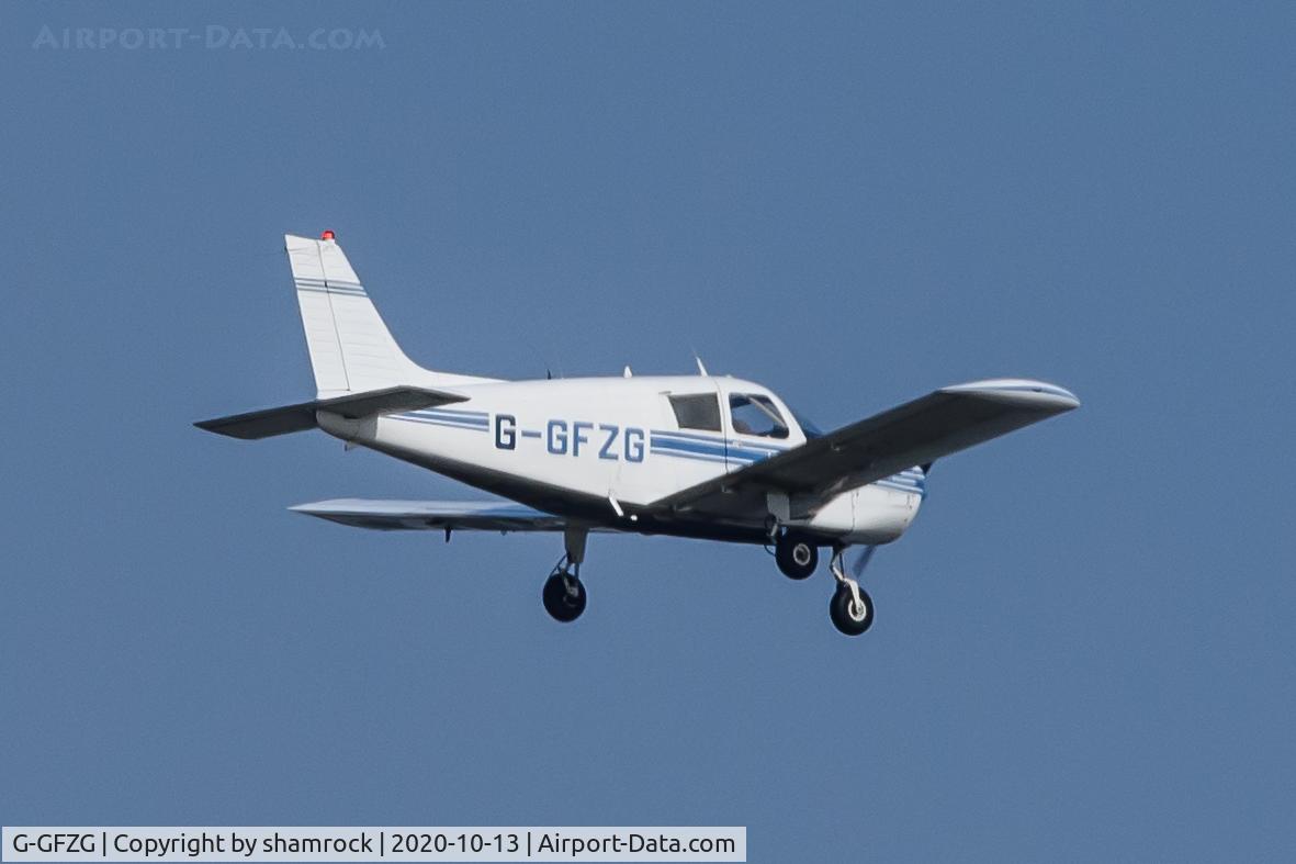 G-GFZG, 1973 Piper PA-28-140 Cherokee C/N 28-7225350, Over North Norfolk, England.