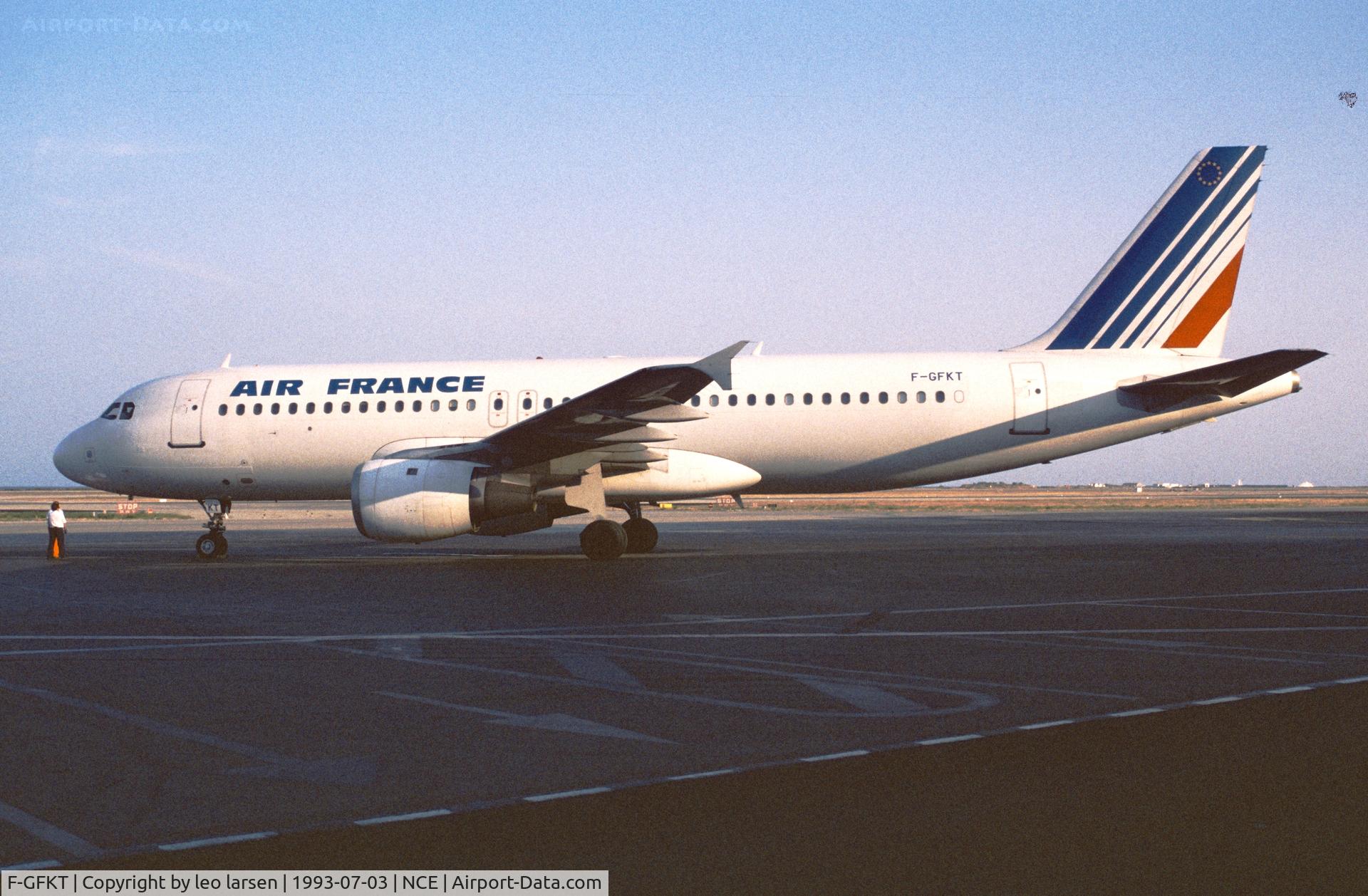 F-GFKT, 1991 Airbus A320-211 C/N 0188, Nice 3.7.1993