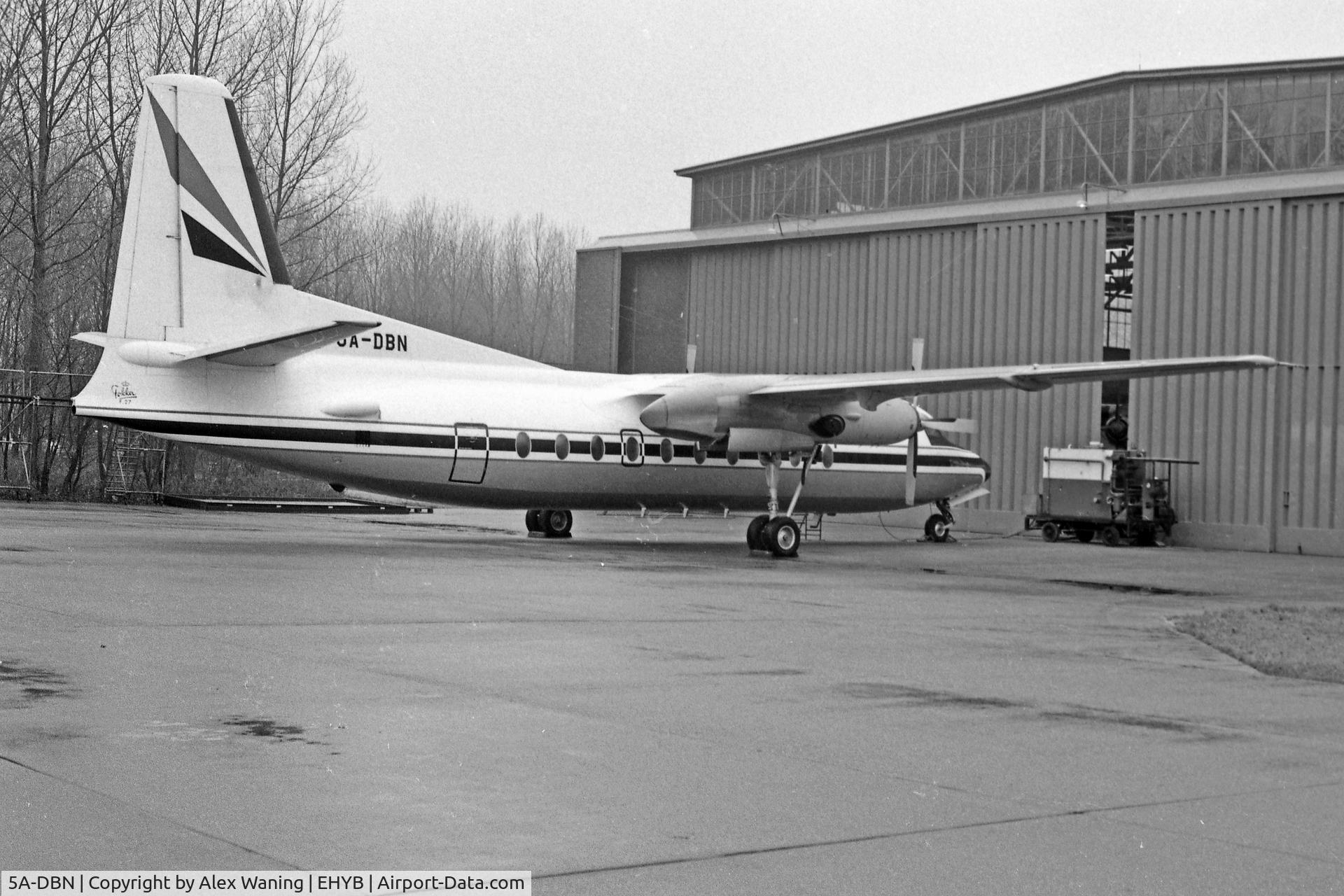 5A-DBN, 1970 Fokker F.27-600 Friendship C/N 10436, At Fokker overhaul plant Ypenburg NL