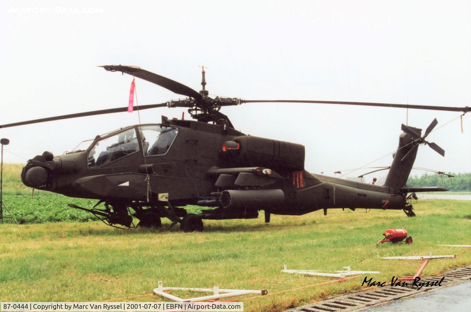 87-0444, 1987 McDonnell Douglas AH-64A Apache C/N not found 87-0444, At Koksijde Airshow 2001.