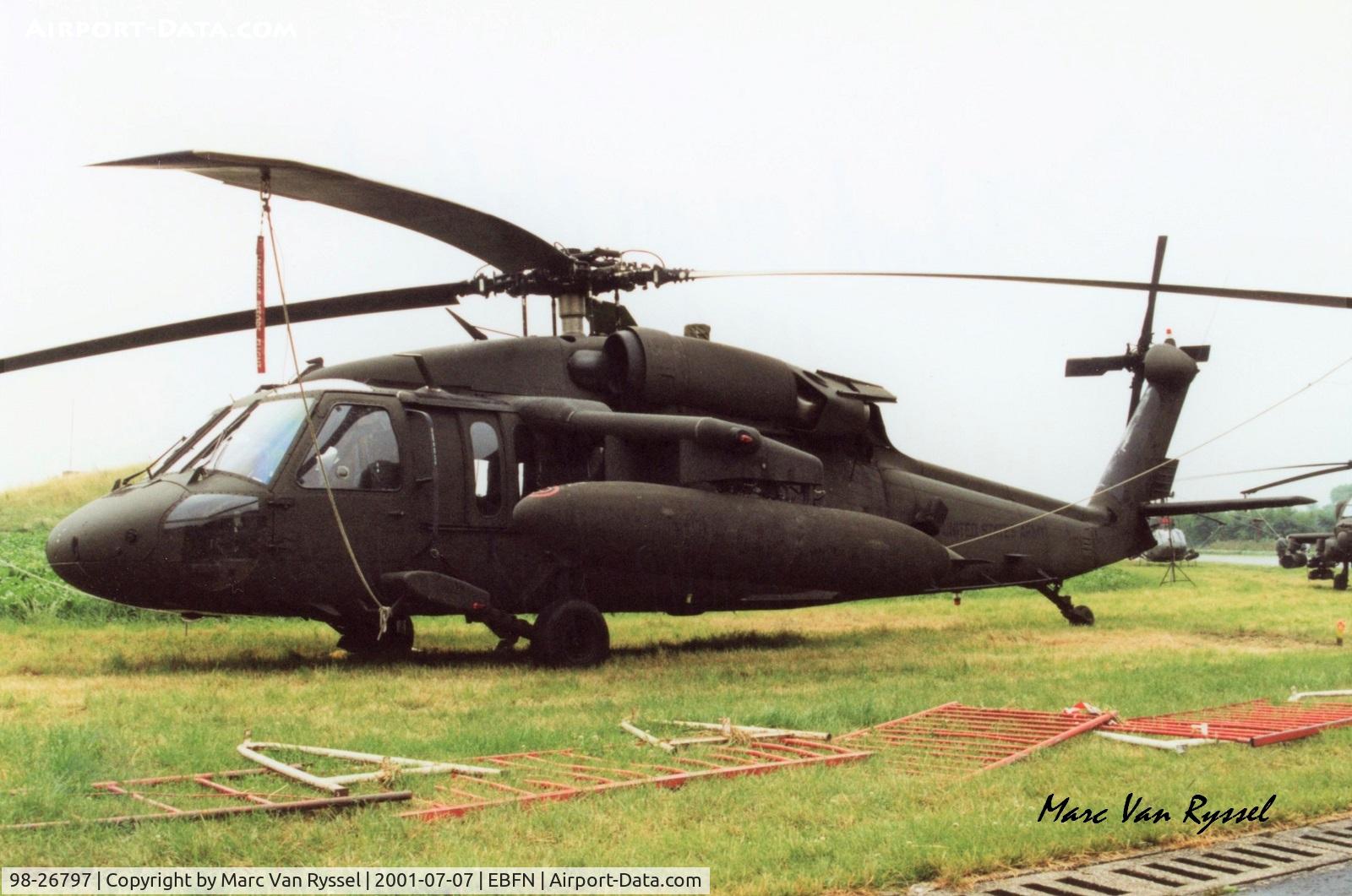 98-26797, 1998 Sikorsky UH-60L Black Hawk C/N 70-2454, At Koksijde Airshow 2001.