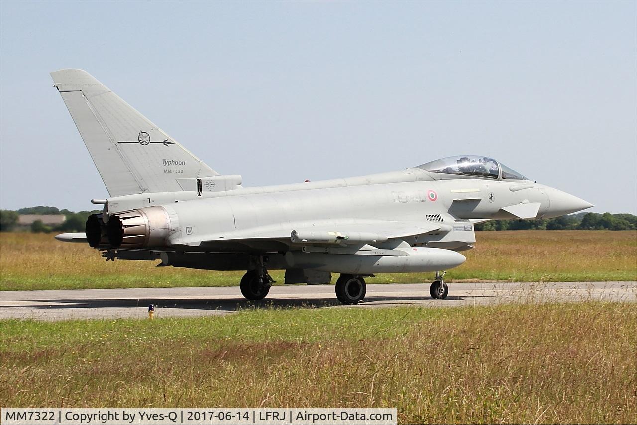 MM7322, Eurofighter EF-2000 Typhoon S C/N IS054, Eurofighter EF-2000 Typhoon S, Taxiing to flight line, Landivisiau Naval Air Base (LFRJ) Tiger Meet 2017