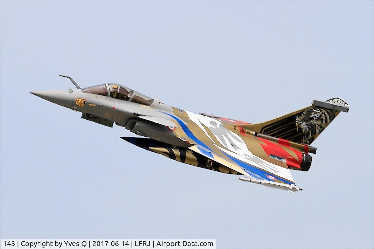 143, 2013 Dassault Rafale C C/N 143, Dassault Rafale C, Take off rwy 26, Landivisiau Naval Air Base (LFRJ) Tiger Meet 2017