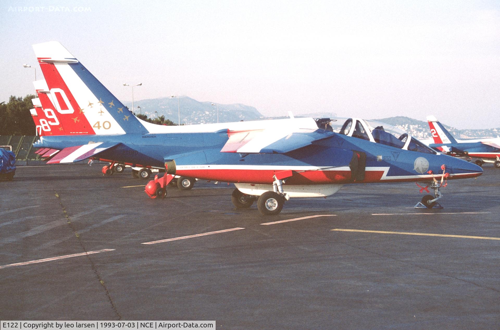 E122, Dassault-Dornier Alpha Jet E C/N E122, Nice 3.7.1993 reg F-TERD 