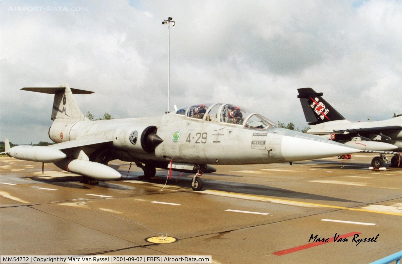 MM54232, Lockheed TF-104G Starfighter C/N 583H-5780, At Florennes airshow 2001.