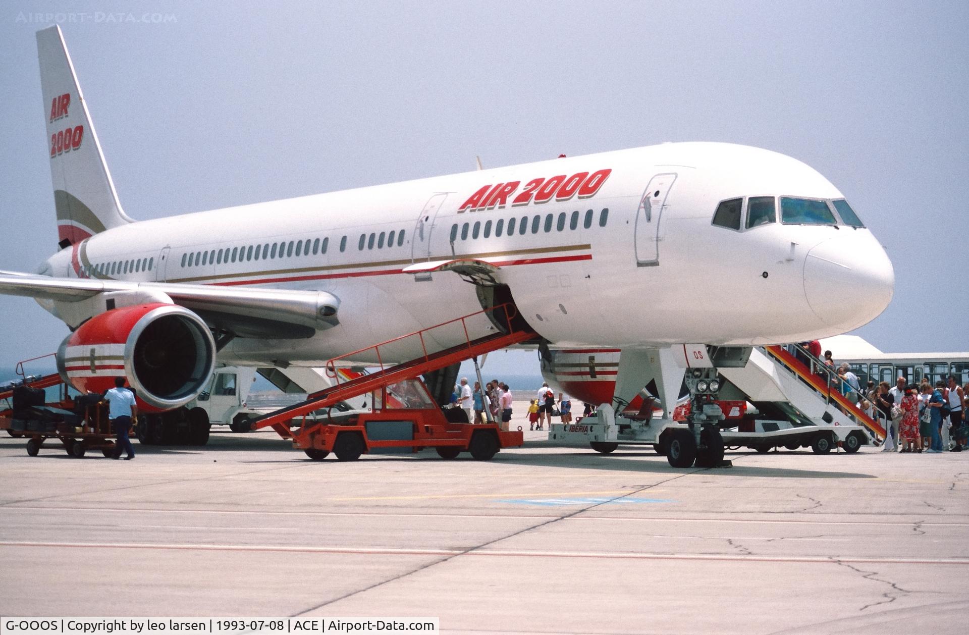G-OOOS, 1989 Boeing 757-236 C/N 24397, Arrecife 8.7.1993