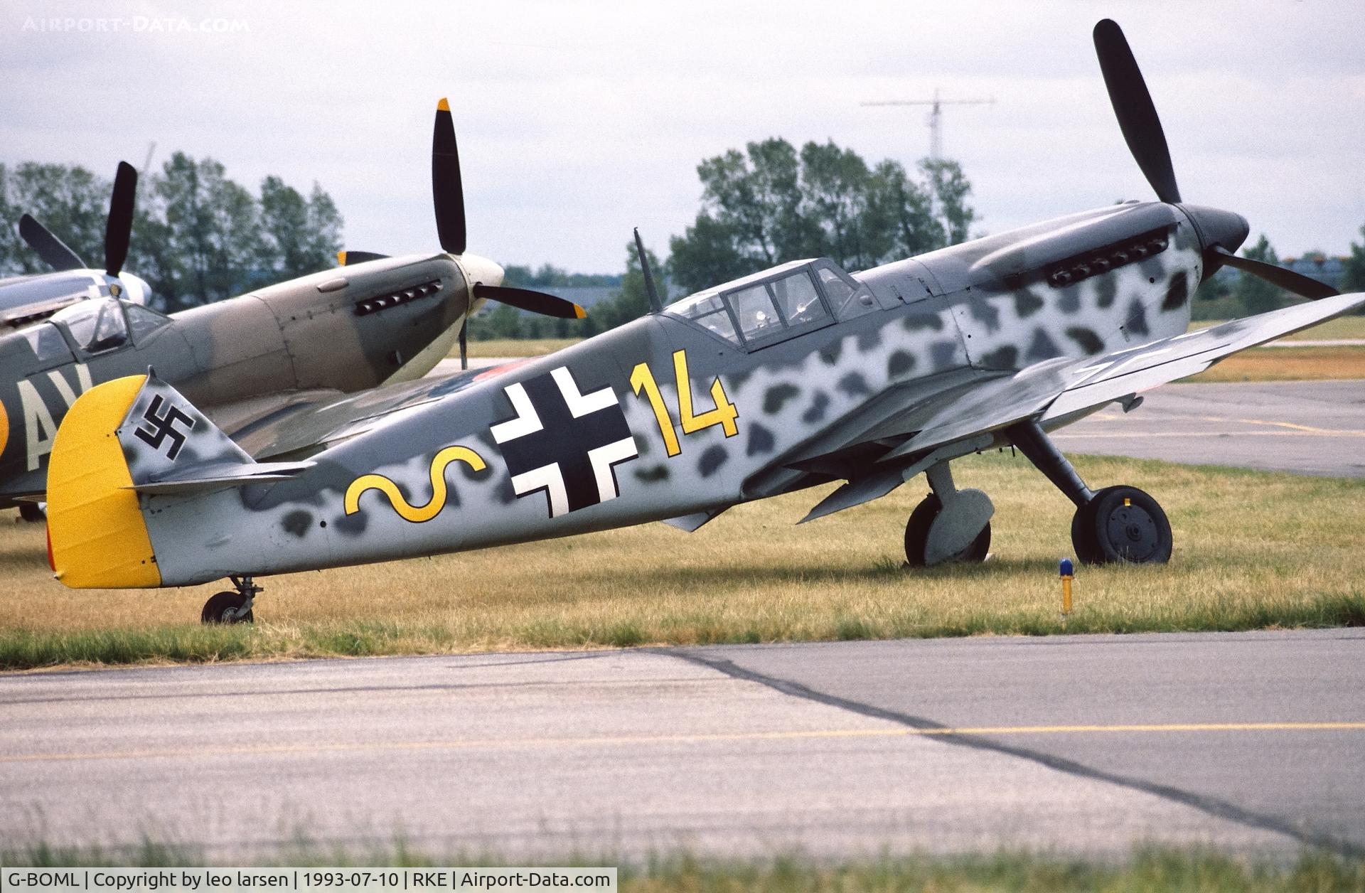 G-BOML, 1947 Hispano HA-1112-M1L Buchon C/N 151, Roskilde Air Show 10.7.1993