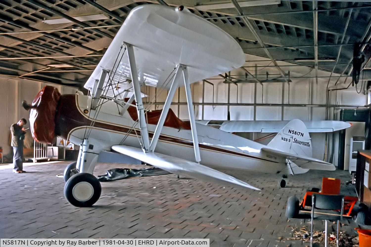N5817N, 1944 Boeing N2S-5 Kaydet (E75) C/N 75-5238, N5817N   Boeing Stearman N2S-5 Kaydet [75-5238] Rotterdam~PH 30/04/1981