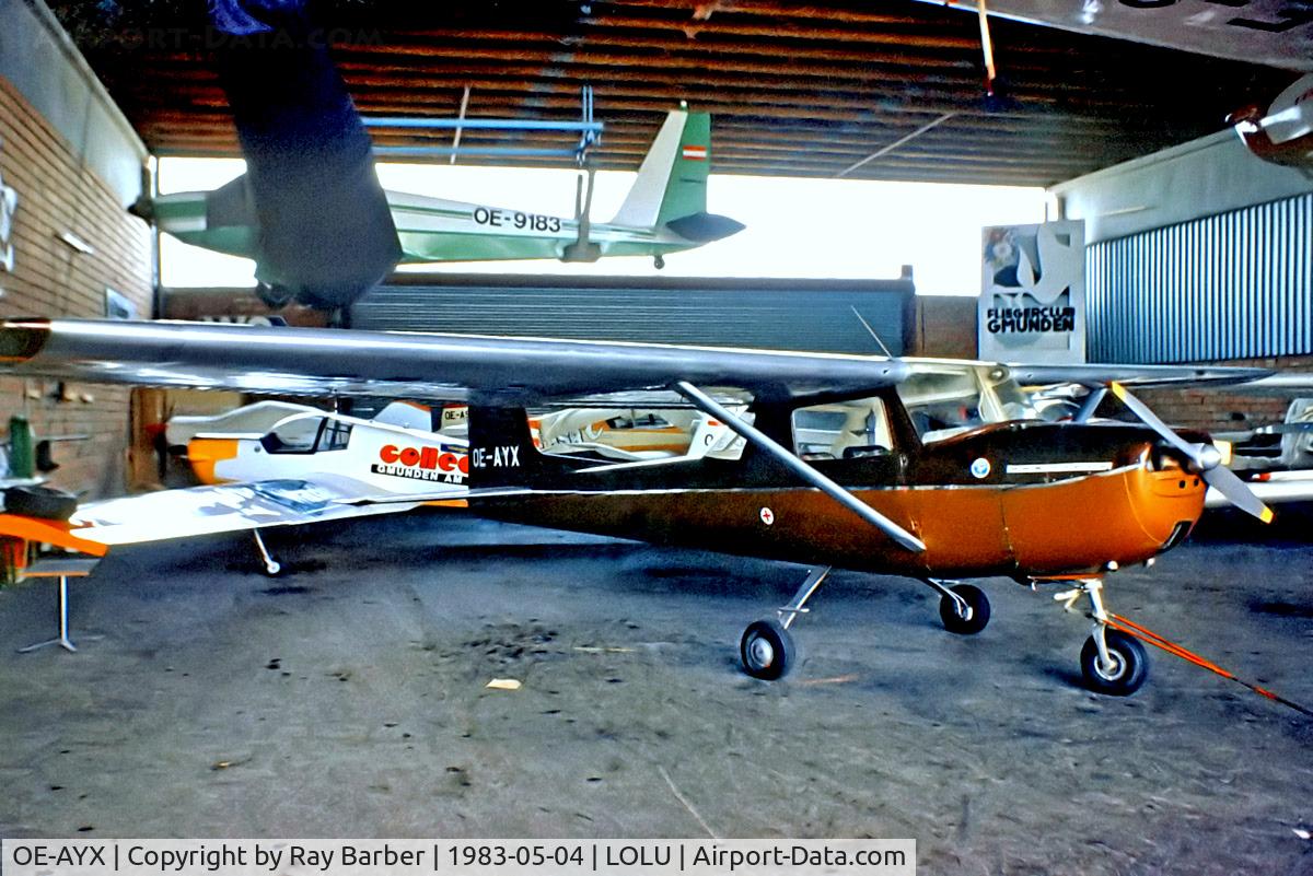 OE-AYX, 1965 Cessna 150E C/N 15061494, OE-AYX  Cessna 150E [150-61494] Gmunden~OE 04/05/1983