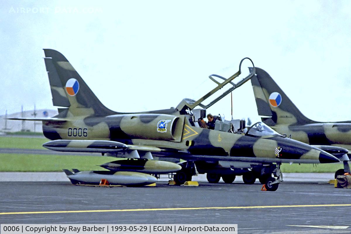 0006, 1992 Aero L-39MS Albatros C/N 140006, 0006   Aero L-39MS Albatros, [140006] (Czech Air Force) RAF Mildenhall~G 29/05/1993