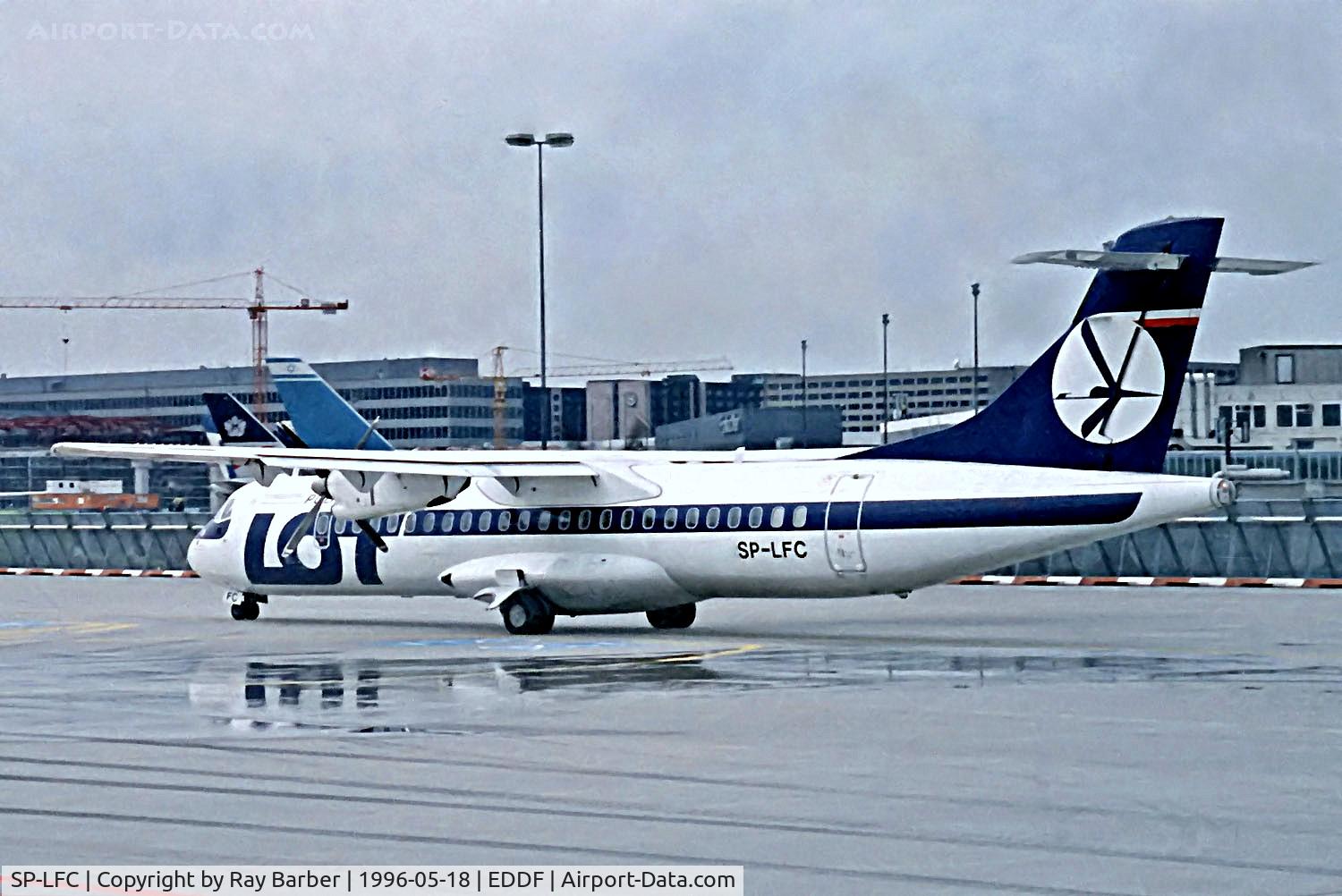 SP-LFC, 1992 ATR 72-202 C/N 272, SP-LFC   Aerospatiale ATR-72-202 [272] (LOT Polish Airlines) Frankfurt Int'l~D 18/05/1996