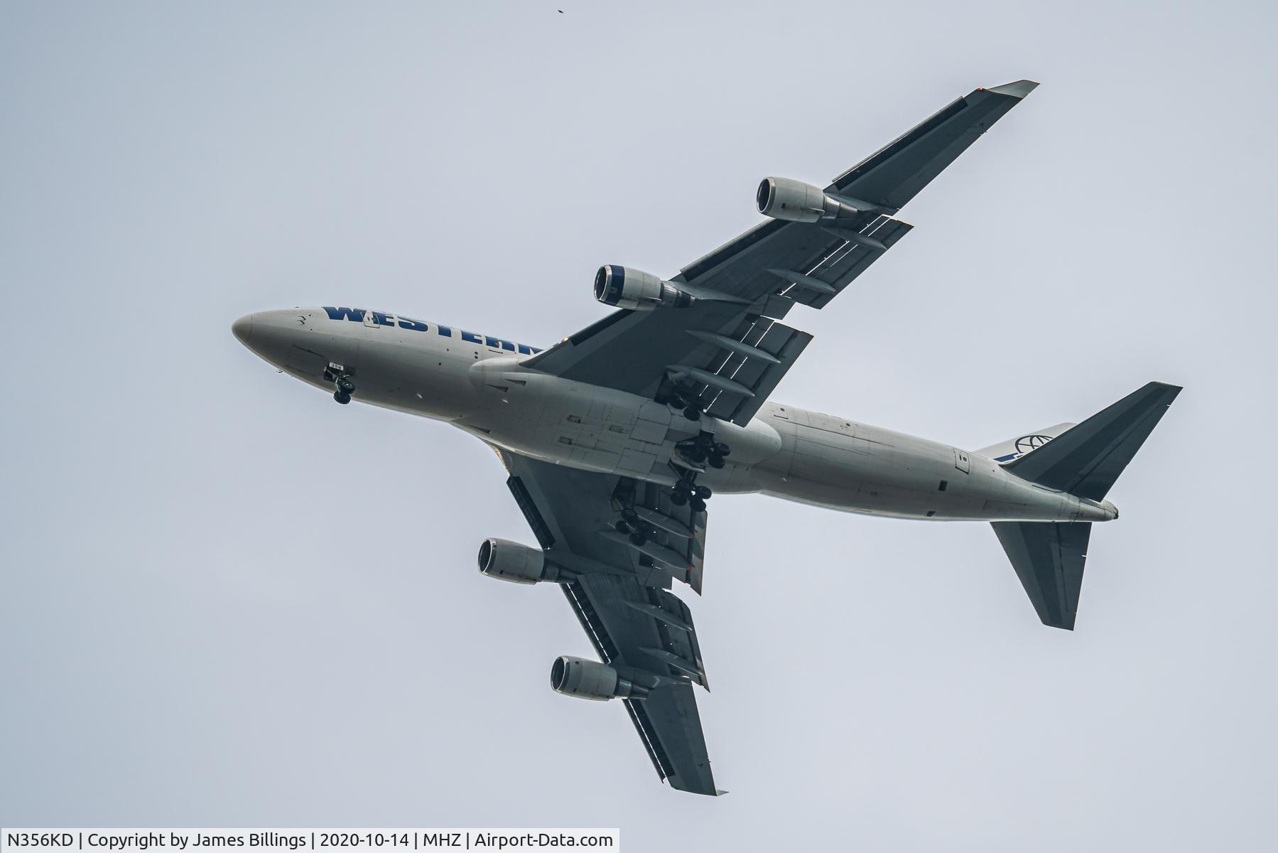 N356KD, 1994 Boeing 747-446 C/N 26356, Final approach to RAF Mildenhall, UK