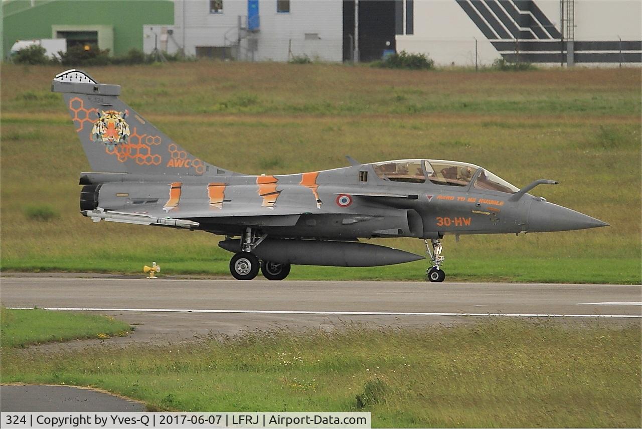 324, Dassault Rafale B C/N 324a, Dassault Rafale B, Taxiing to flight line, Landivisiau Naval Air Base (LFRJ) Tiger Meet 2017