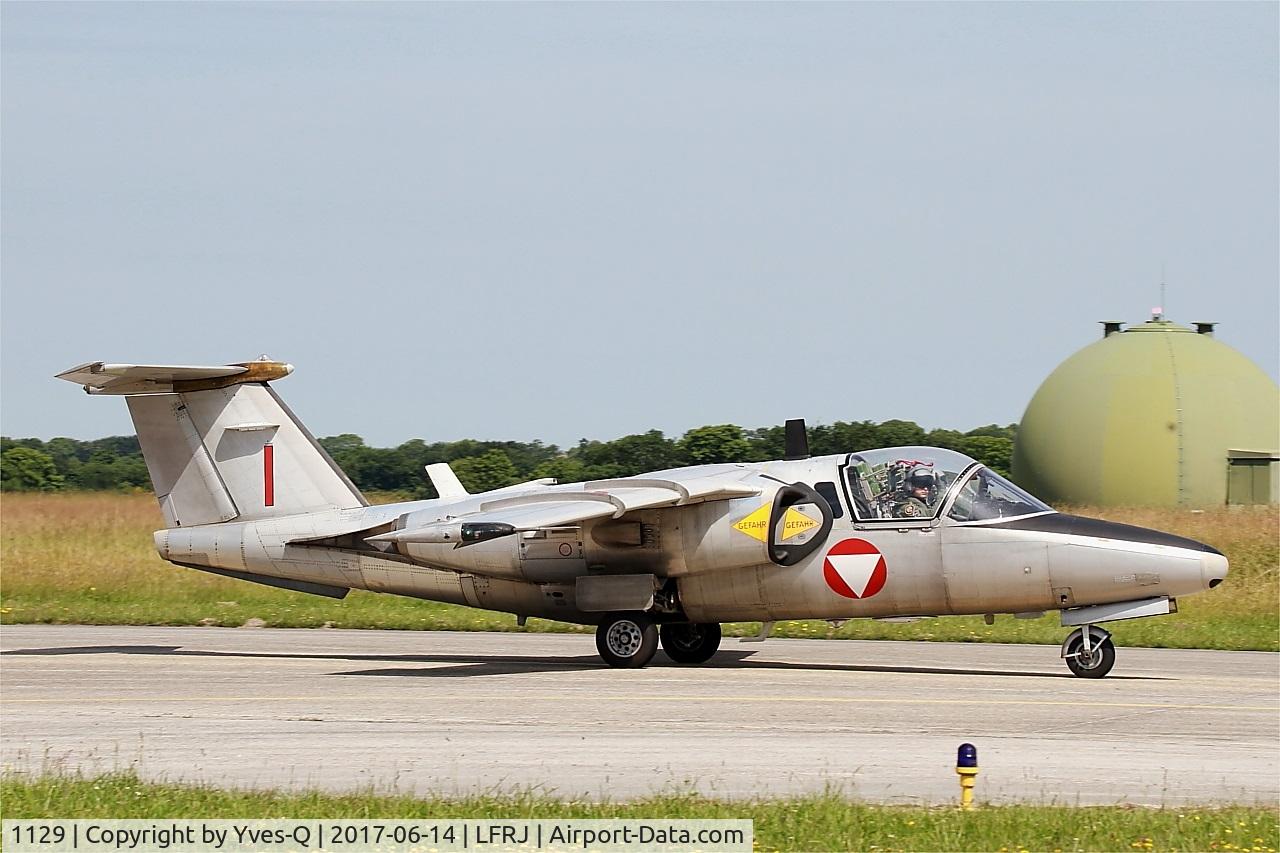 1129, Saab 105OE C/N 105429, Saab 105OE, Taxiing to flight line, Landivisiau Naval Air Base (LFRJ) Tiger Meet 2017